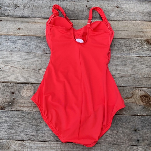 Jantzen Swim Euc Jantzen Classic Coral One Piece Tummy Control Swim